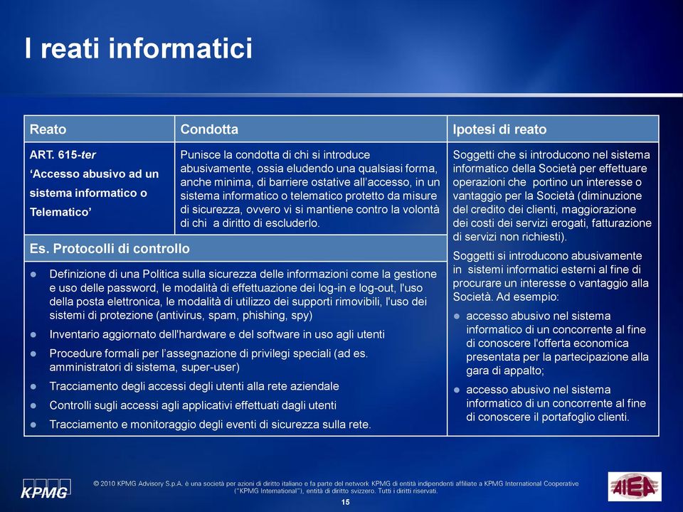 telematico protetto da misure di sicurezza, ovvero vi si mantiene contro la volontà di chi a diritto di escluderlo.