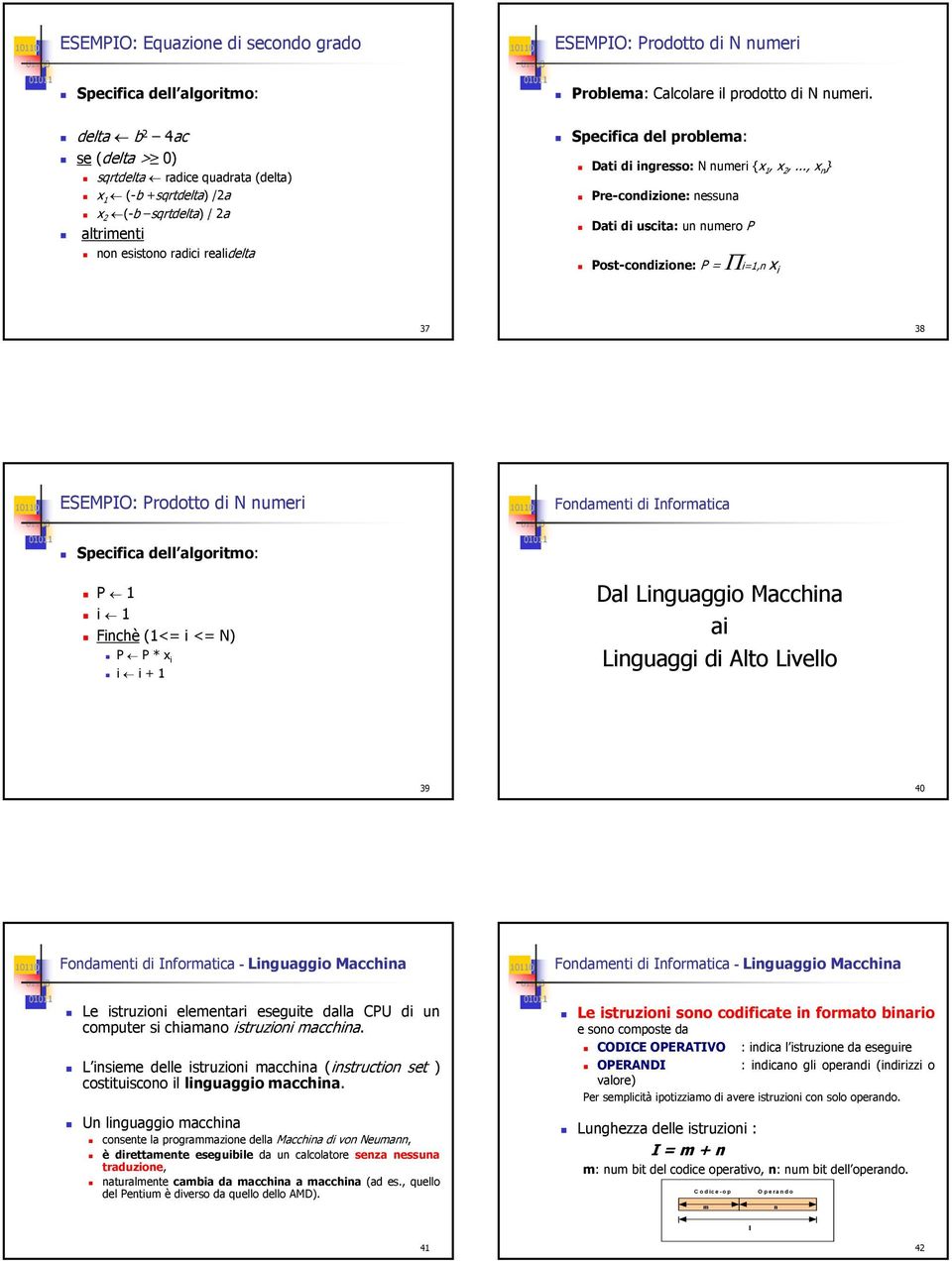 numeri {x 1, x 2,.