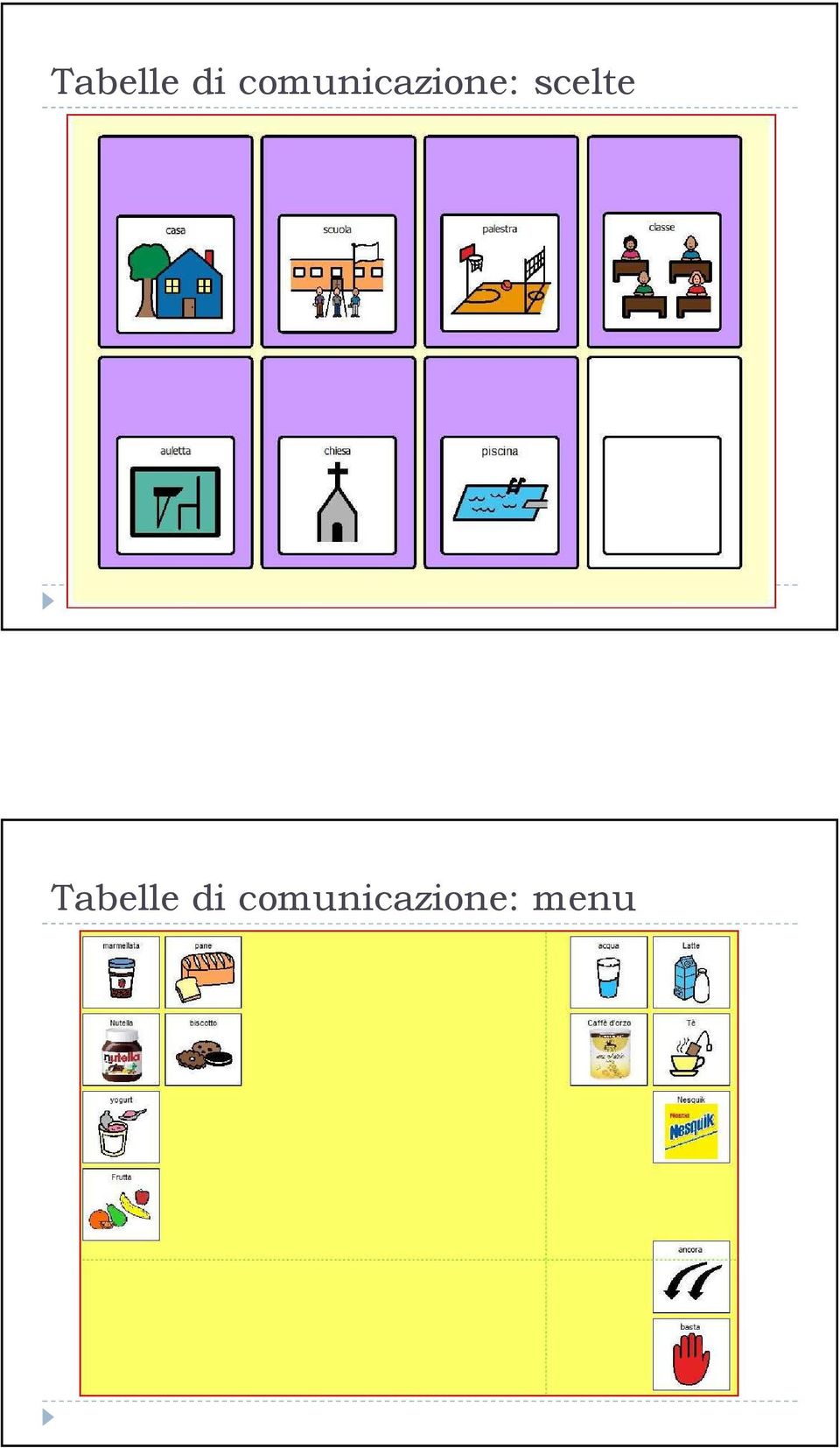 scelte   menu 10