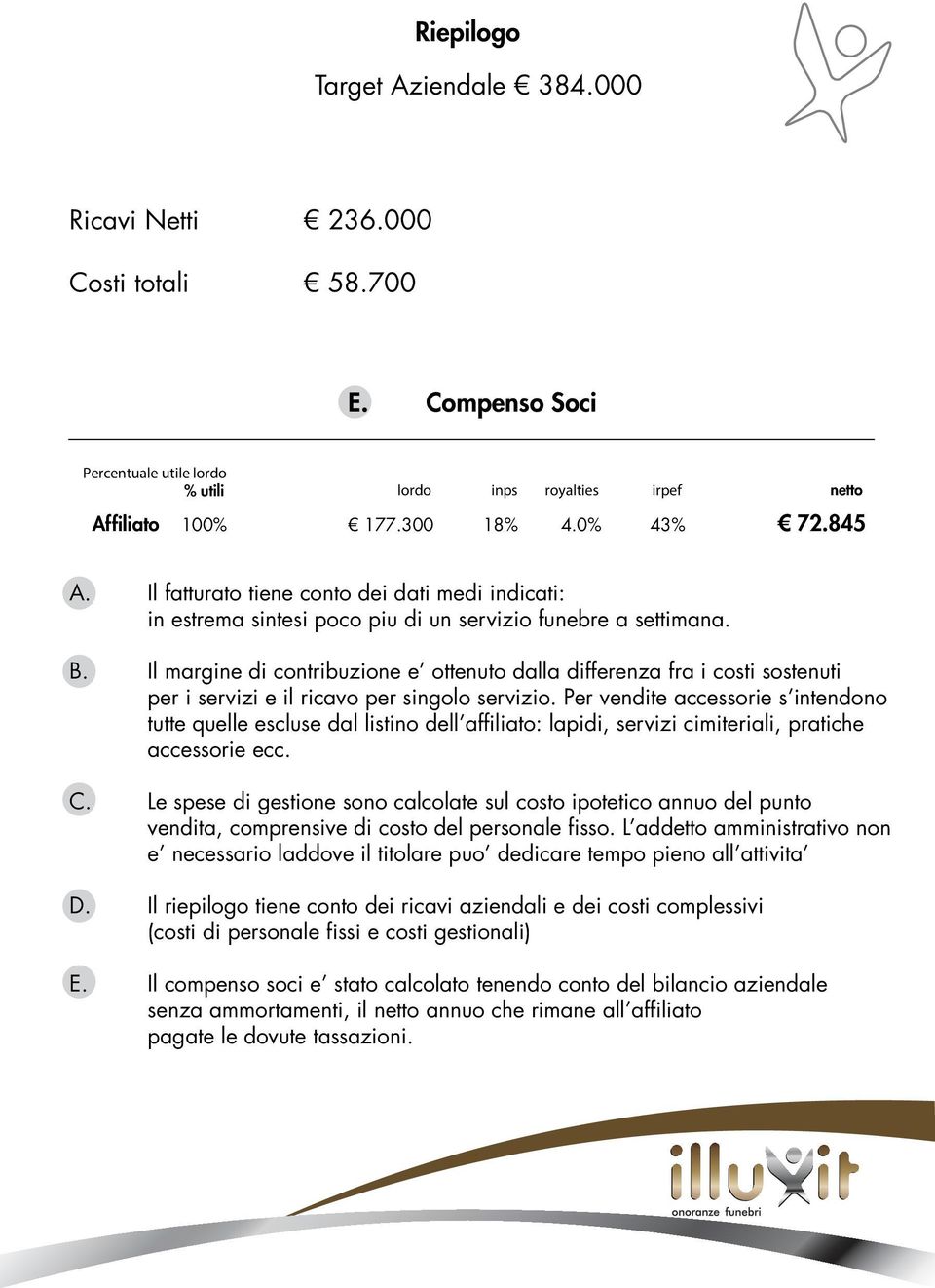 Il margine di contribuzione e ottenuto dalla differenza fra i costi sostenuti per i servizi e il ricavo per singolo servizio.