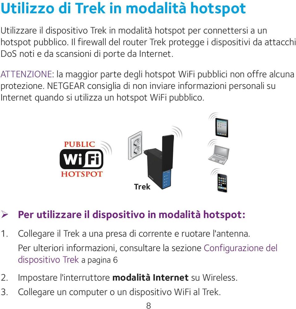 ATTENZIONE: la maggior parte degli hotspot WiFi pubblici non offre alcuna protezione.