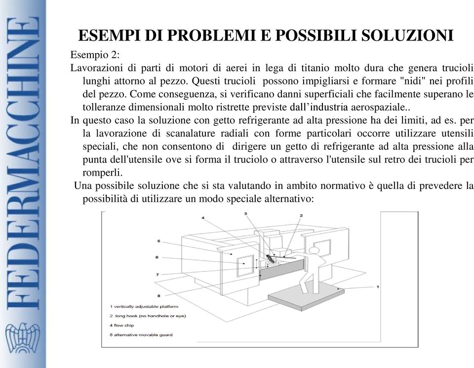 Come conseguenza, si verificano danni superficiali che facilmente superano le tolleranze dimensionali molto ristrette previste dall industria aerospaziale.