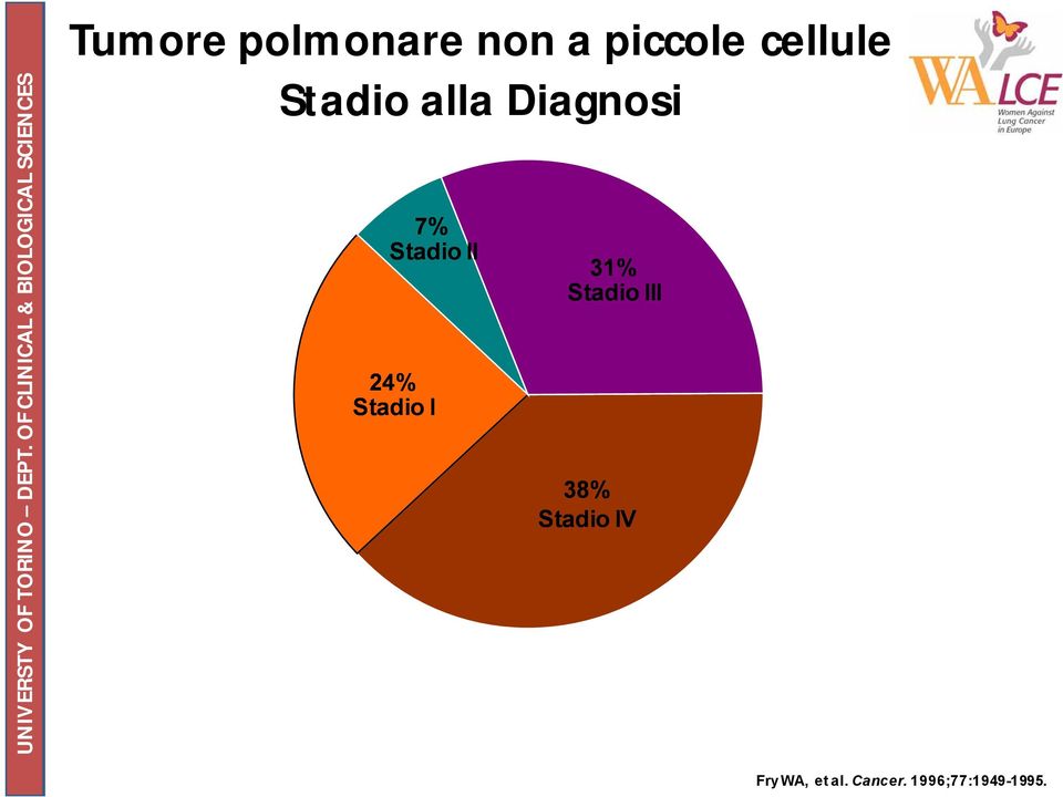 Stadio I 31% Stadio III 38% Stadio IV