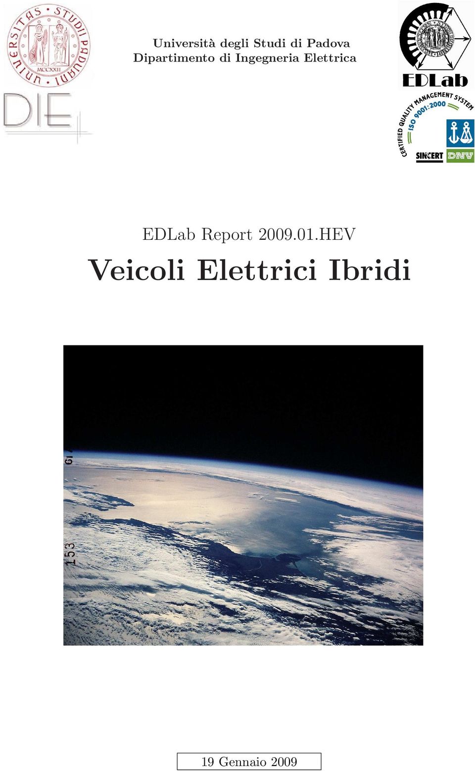 Elettrica EDLab Report 2009.01.