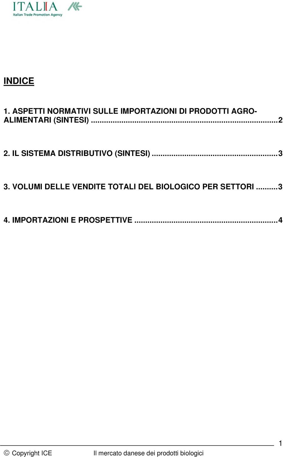 ALIMENTARI (SINTESI)...2 2.