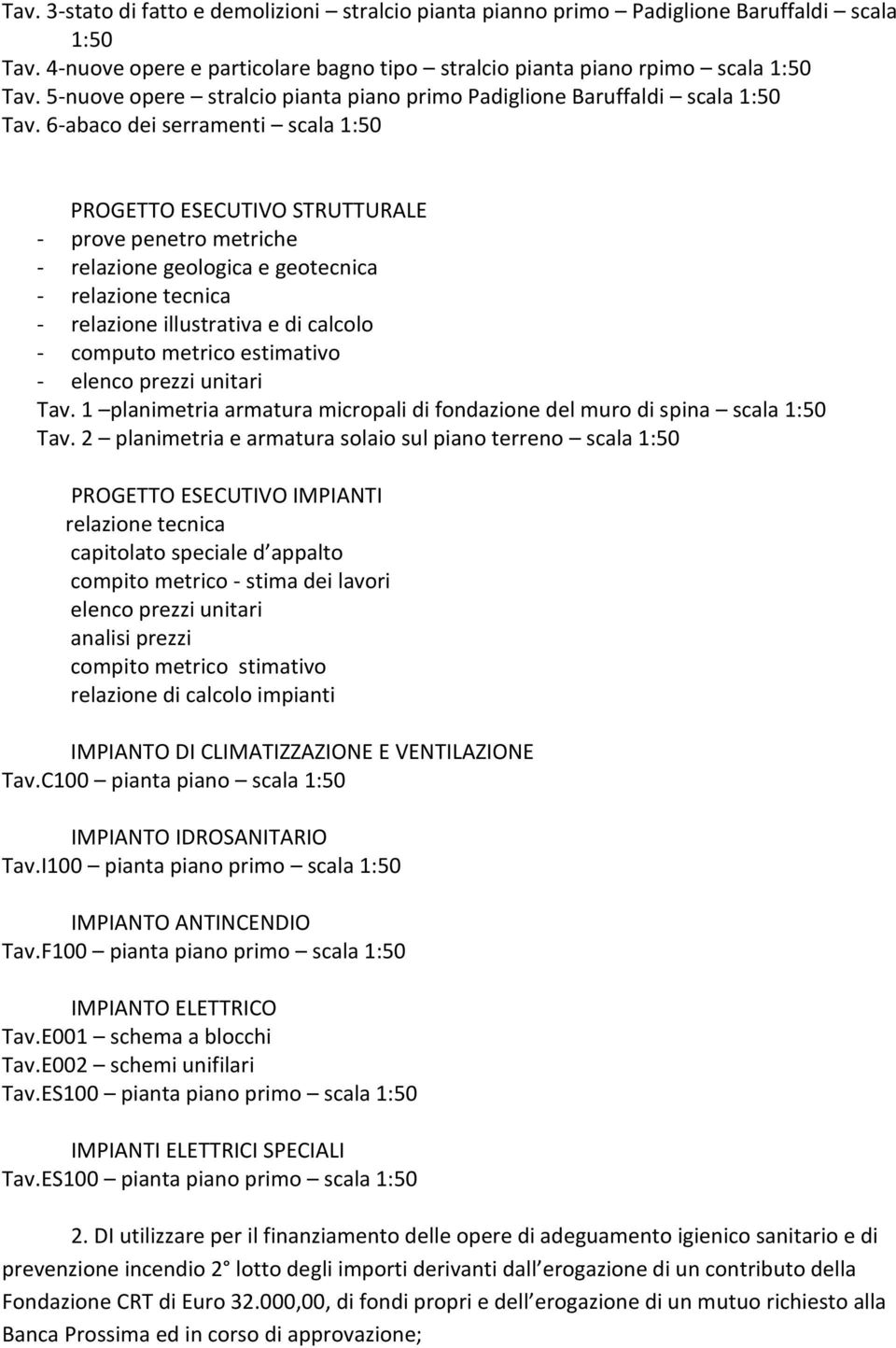 6-abaco dei serramenti scala 1:50 PROGETTO ESECUTIVO STRUTTURALE - prove penetro metriche - relazione geologica e geotecnica - relazione tecnica - relazione illustrativa e di calcolo - computo