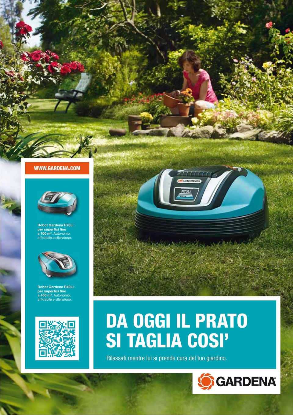 Robot Gardena R40Li: per superfici fino a 400 m 2.