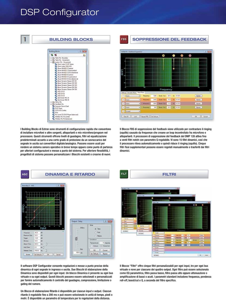 sui convertitori digitale/analogico Possono essere usati per rendere un sistema sonoro operativo in breve tempo oppure come punto di partenza per ulteriori configurazioni e messe a punto del sistema