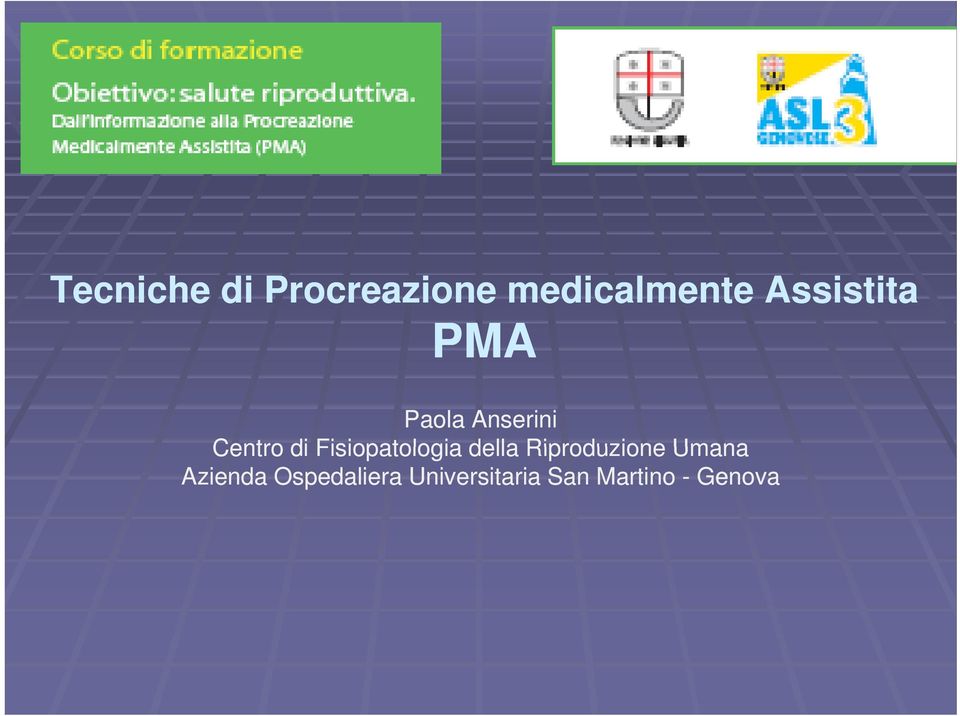 Fisiopatologia della Riproduzione Umana