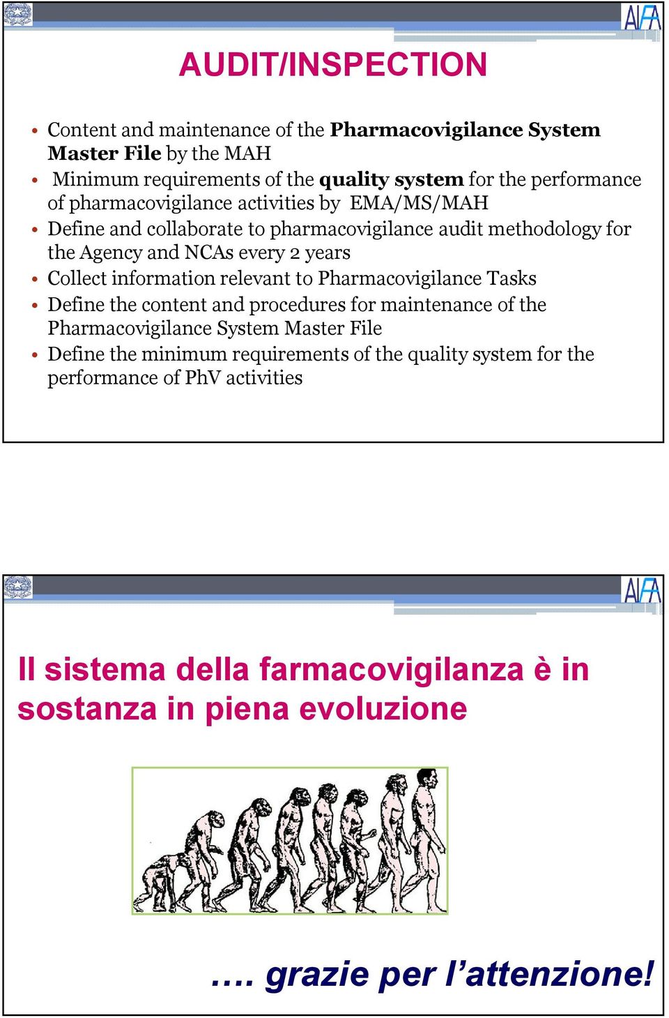 information relevant to Pharmacovigilance Tasks Define the content and procedures for maintenance of the Pharmacovigilance System Master File Define the minimum