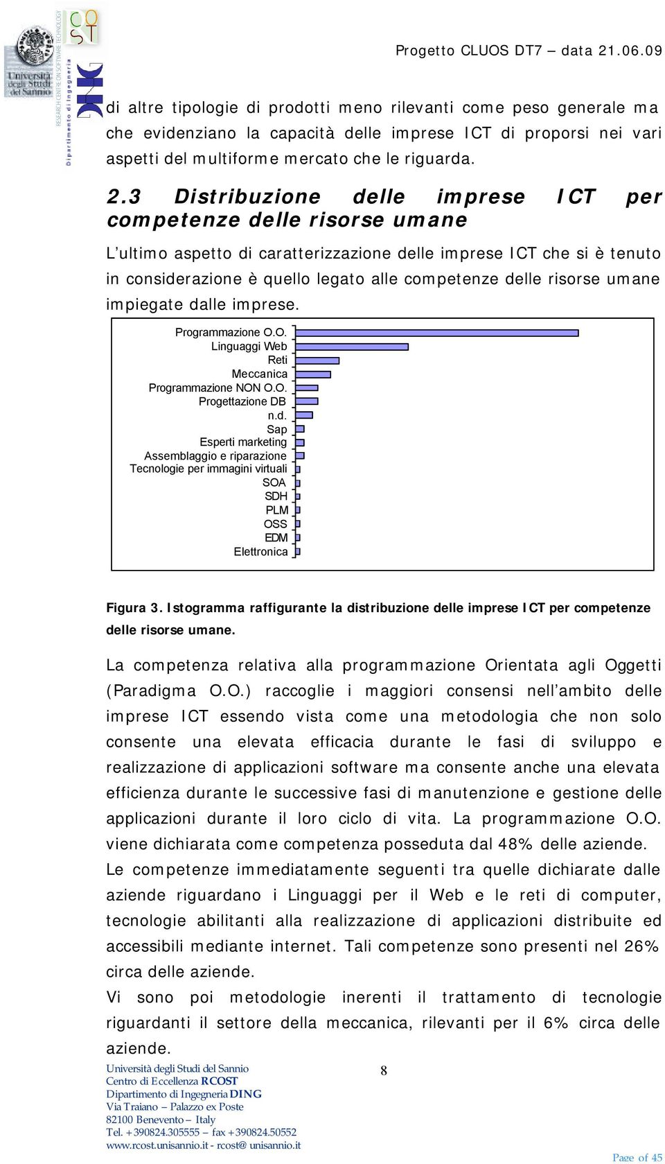 risorse umane impiegate dalle imprese. Programmazione O.O. Linguaggi Web Reti Meccanica Programmazione NON O.O. Progettazione DB n.d. Sap Esperti marketing Assemblaggio e riparazione Tecnologie per immagini virtuali SOA SDH PLM OSS EDM Elettronica Figura 3.