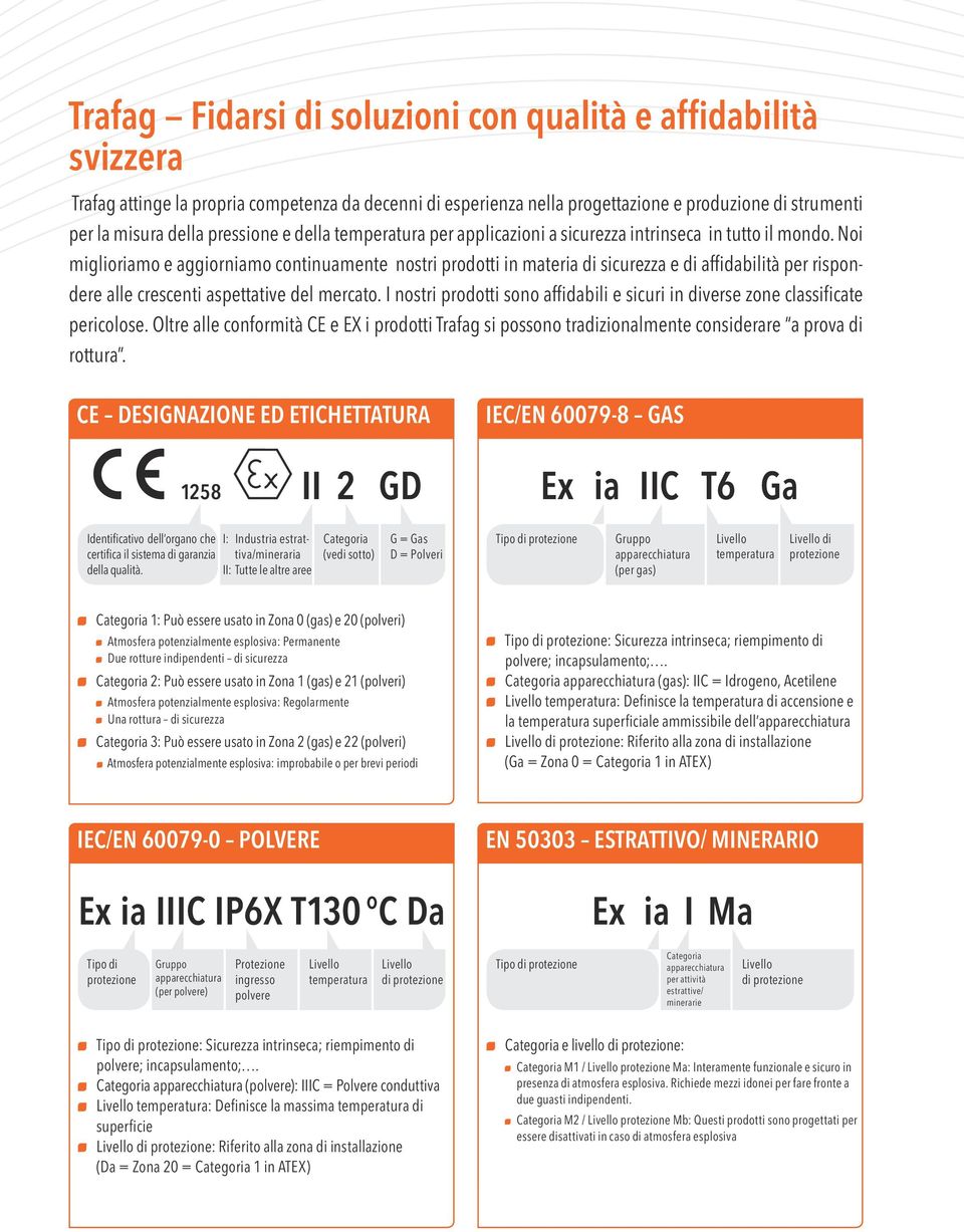 Noi miglioriamo e aggiorniamo continuamente nostri prodotti in materia di sicurezza e di affidabilità per rispondere alle crescenti aspettative del mercato.