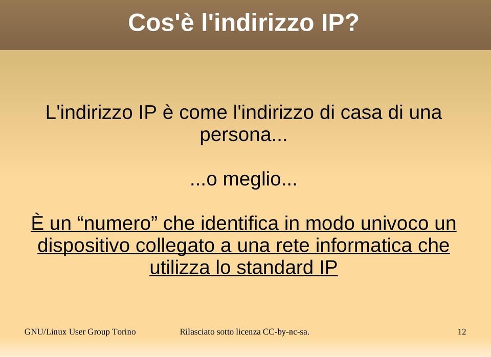 .. È un numero che identifica in modo univoco un dispositivo collegato