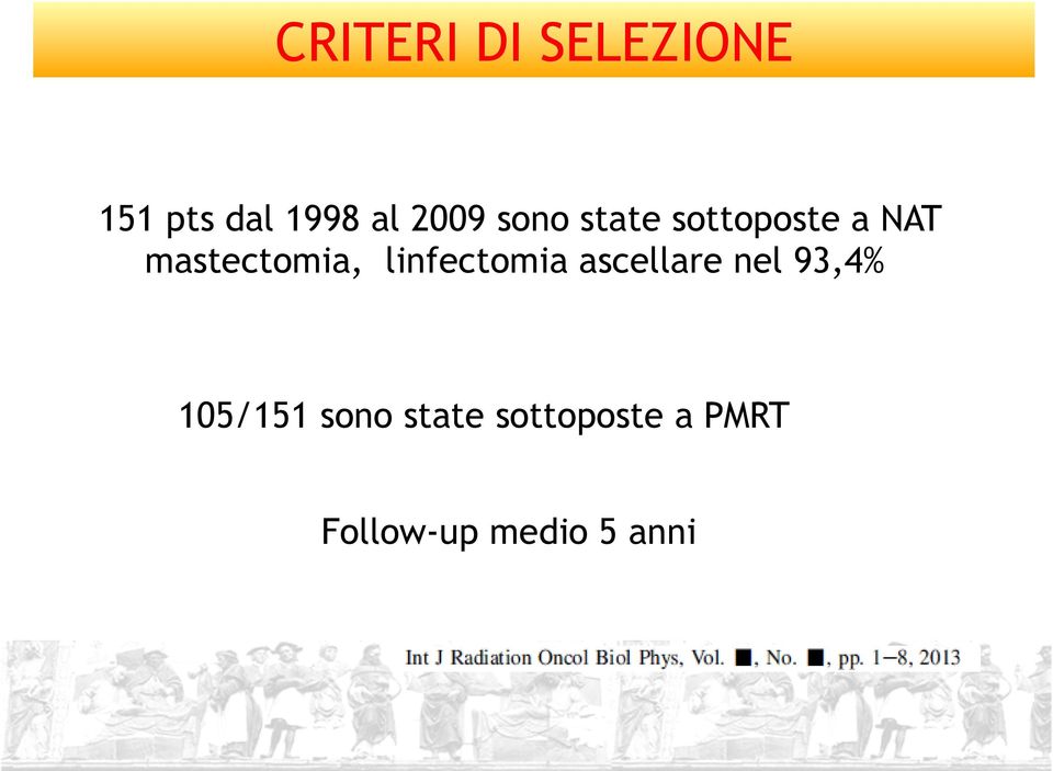 mastectomia, linfectomia ascellare nel 93,4%