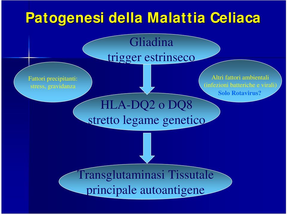 legame genetico Altri fattori ambientali (infezioni batteriche e