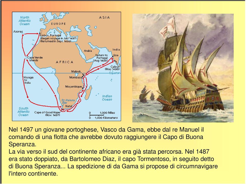 La via verso il sud del continente africano era già stata percorsa.