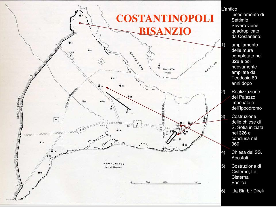 Realizzazione del Palazzo imperiale e dell Ippodromo 3) Costruzione delle chiese di S.