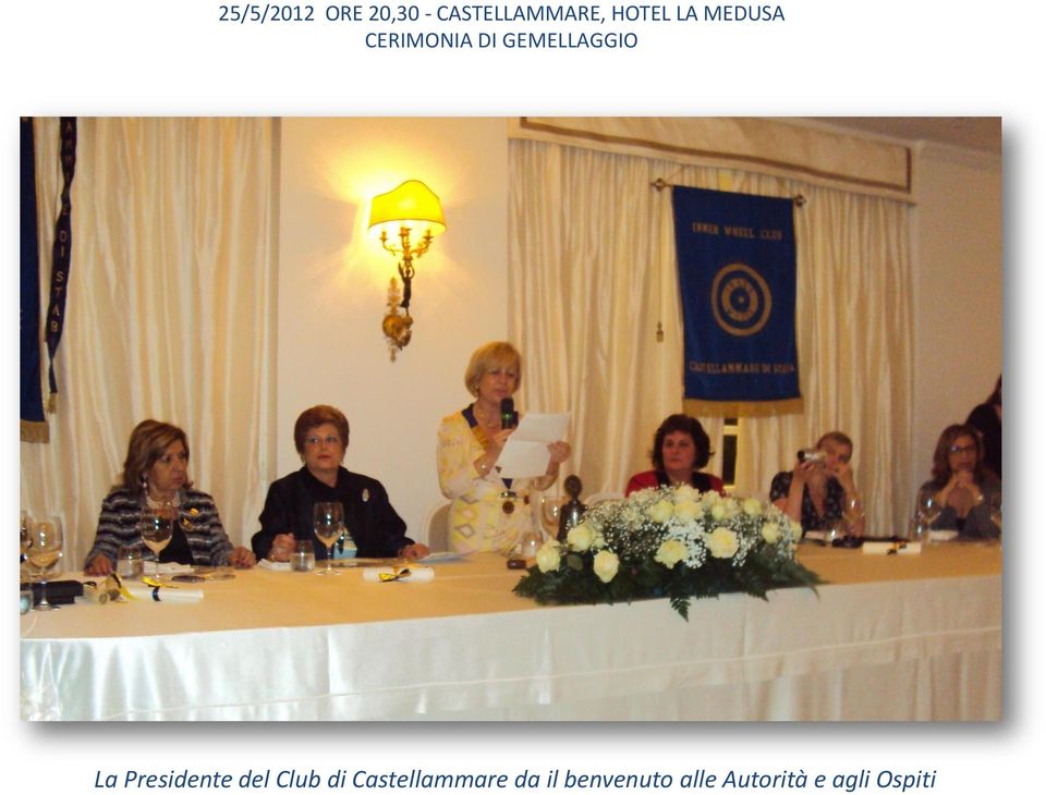 La Presidente del Club di Castellammare