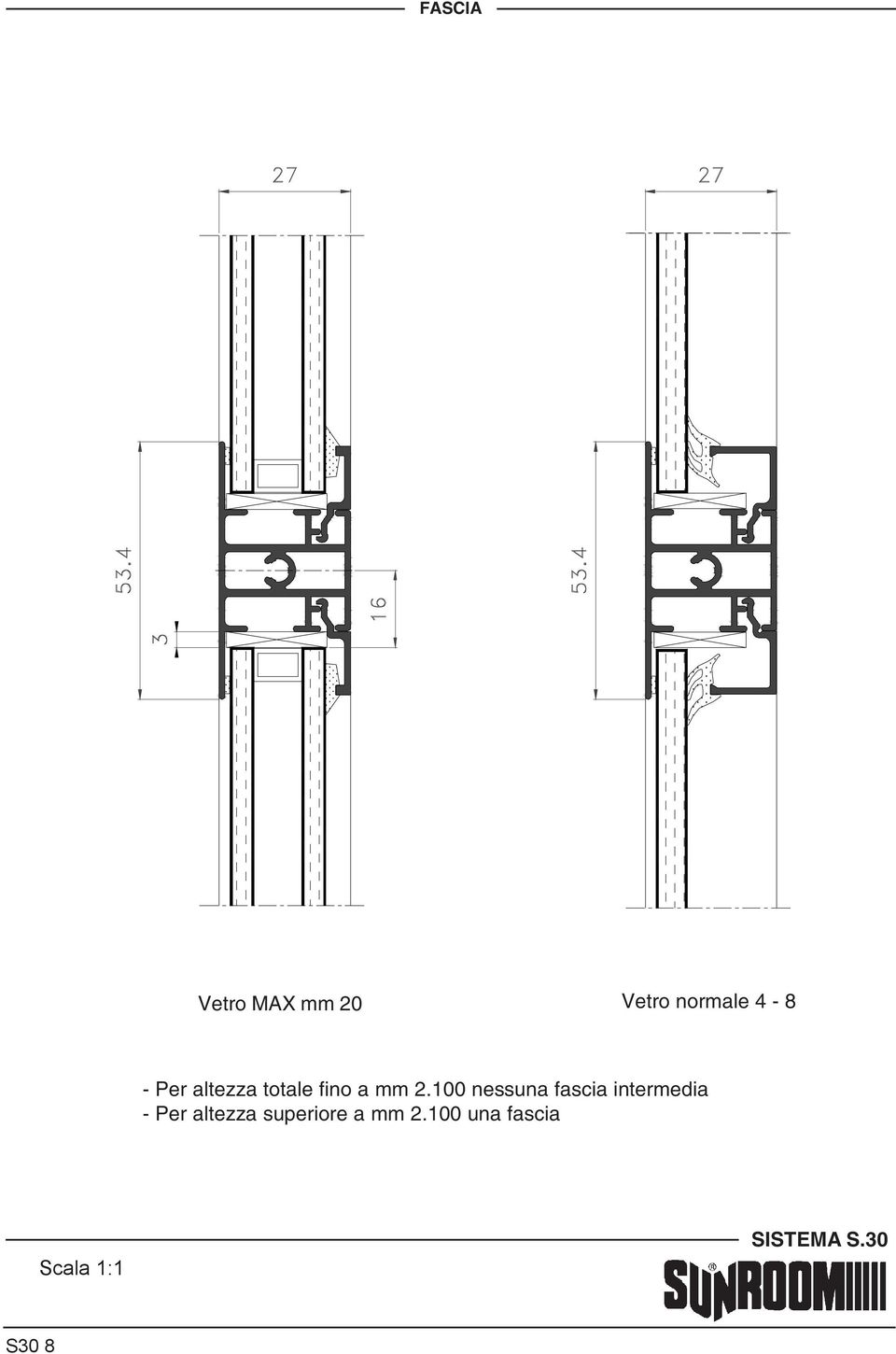 100 nessuna fascia intermedia - Per