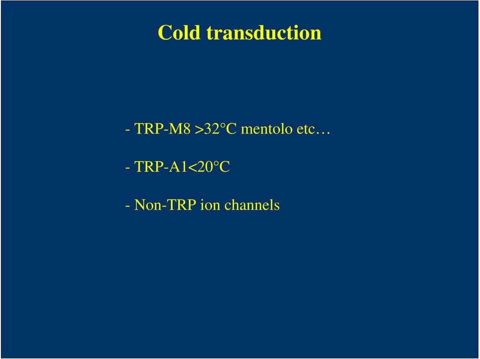 etc - TRP-A1<20 C -