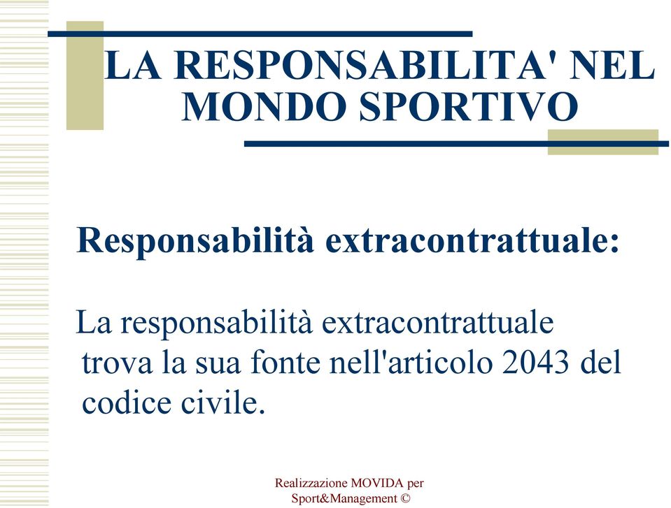 responsabilità