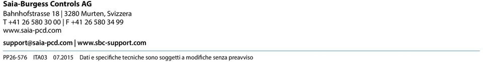 com support@saia-pcd.com www.sbc-support.