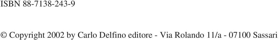 Delfino editore - Via