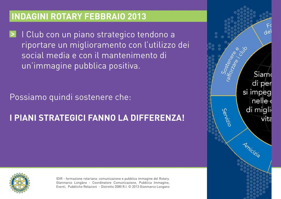 media e con il mantenimento di un immagine pubblica positiva.