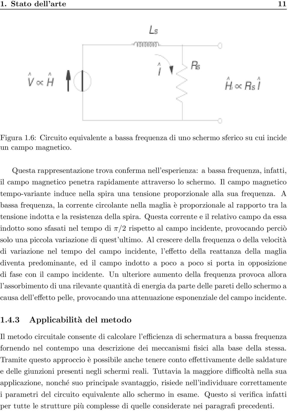 Il campo magnetico tempo-variante induce nella spira una tensione proporzionale alla sua frequenza.