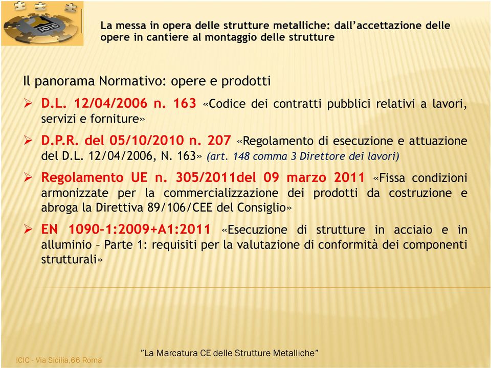 148 comma 3 Direttore dei lavori) Regolamento UE n.