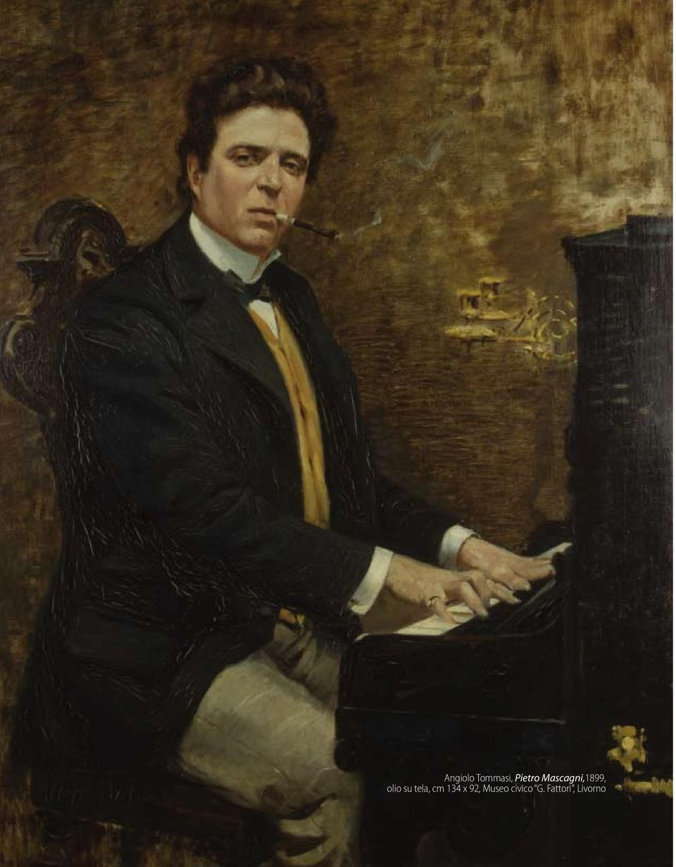 Pietro Mascagni,1899, olio su tela, cm