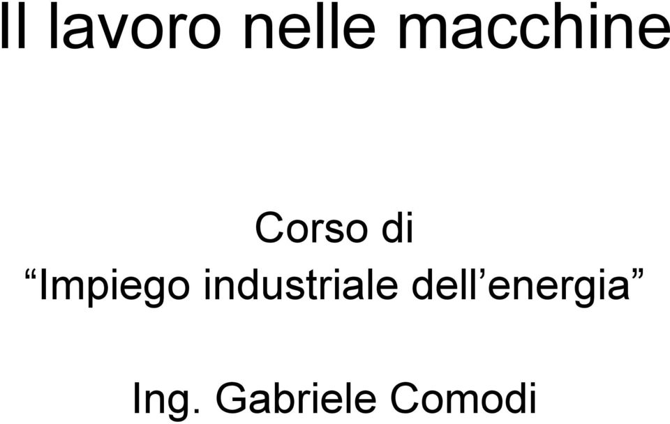 Impiego industriale