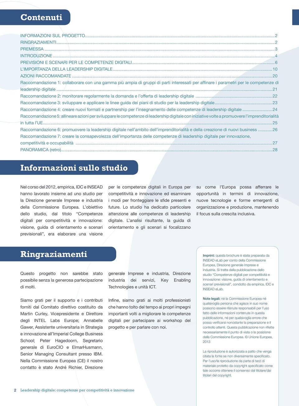 ..21 Raccomandazione 2: monitorare regolarmente la domanda e l offerta di leadership digitale.