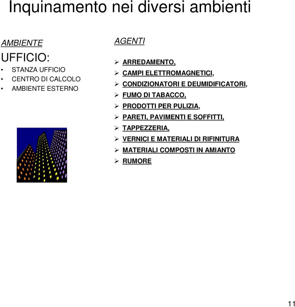 E DEUMIDIFICATORI, FUMO DI TABACCO, PRODOTTI PER PULIZIA, PARETI, PAVIMENTI E