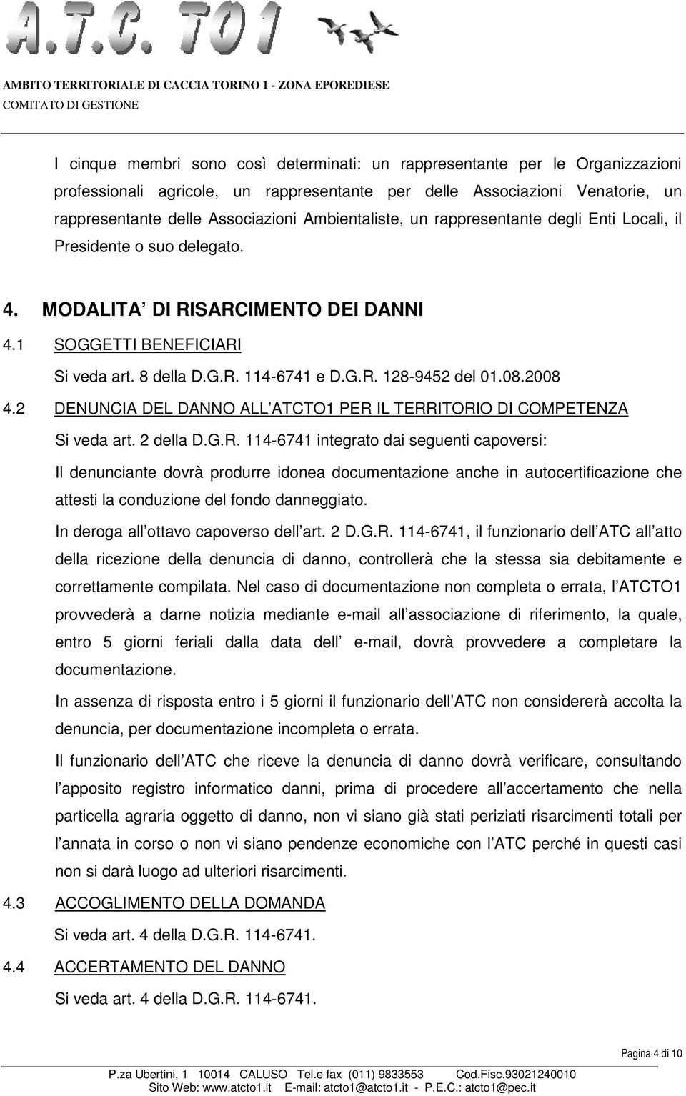 08.2008 4.2 DENUNCIA DEL DANNO ALL ATCTO1 PER 