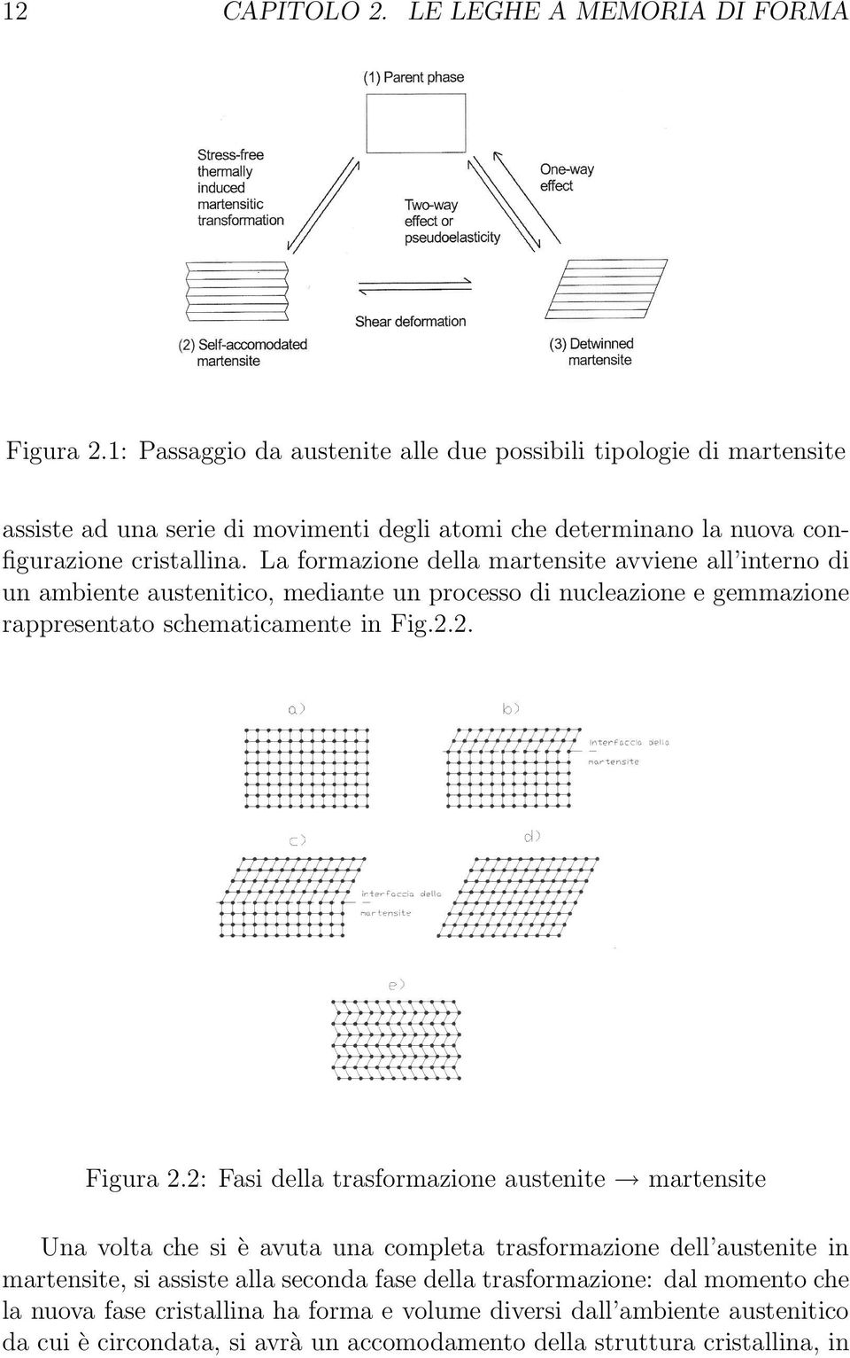 La formazione della martensite avviene all interno di un ambiente austenitico, mediante un processo di nucleazione e gemmazione rappresentato schematicamente in Fig.2.2. Figura 2.