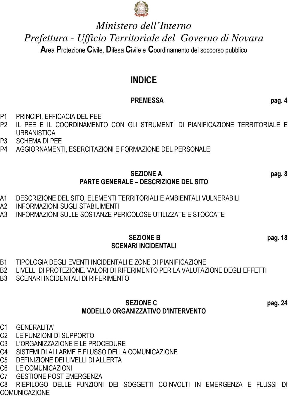 PERSONALE SEZIONE A pag.