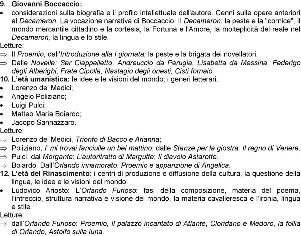 Il Proemio, dall'introduzione alla I giornata: la peste e la brigata dei novellatori.