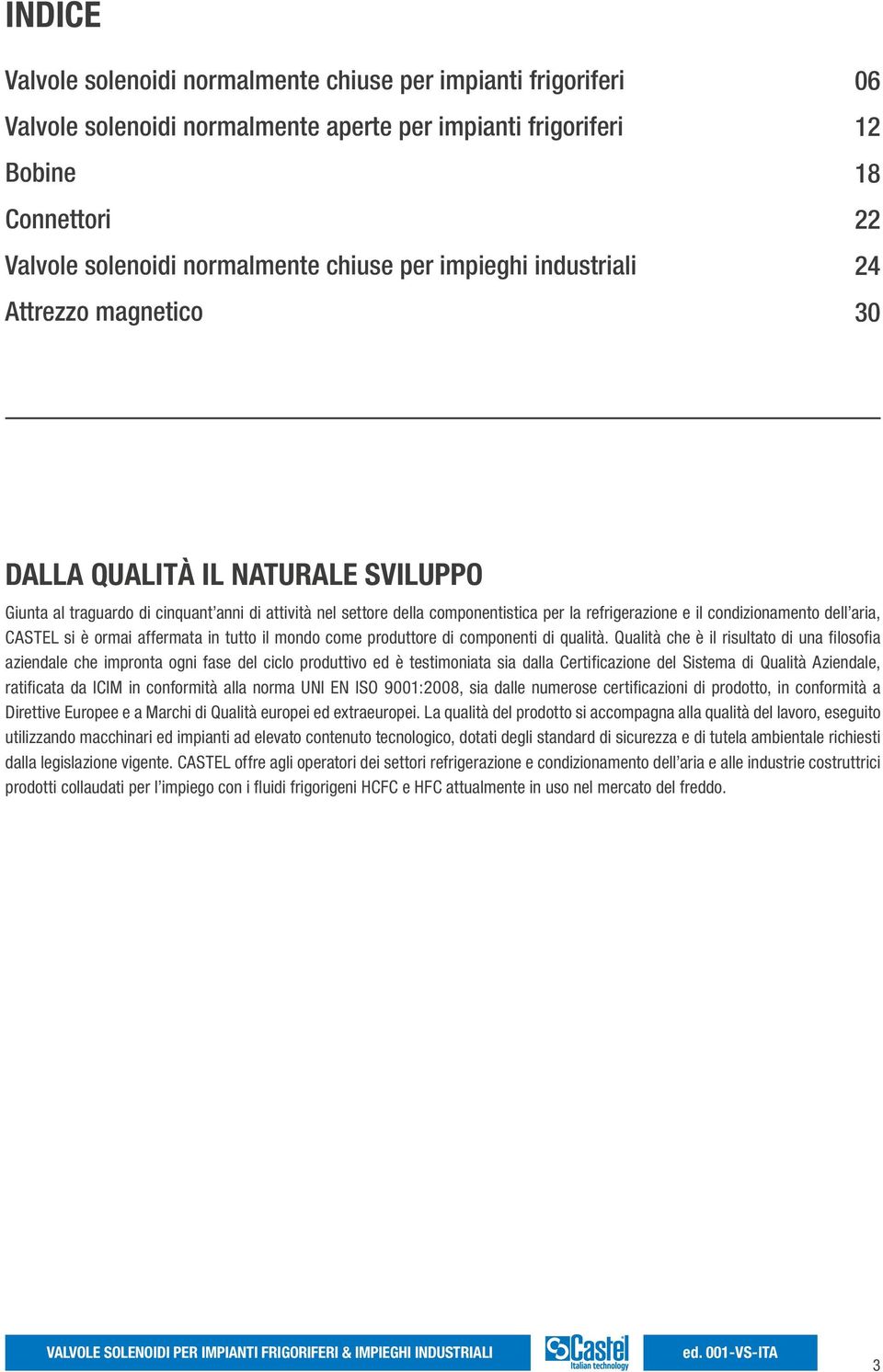 condizionamento dell aria, CASTEL si è ormai affermata in tutto il mondo come produttore di componenti di qualità.