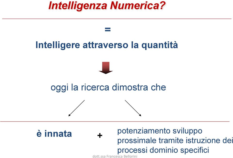 ricerca dimostra che è innata + potenziamento