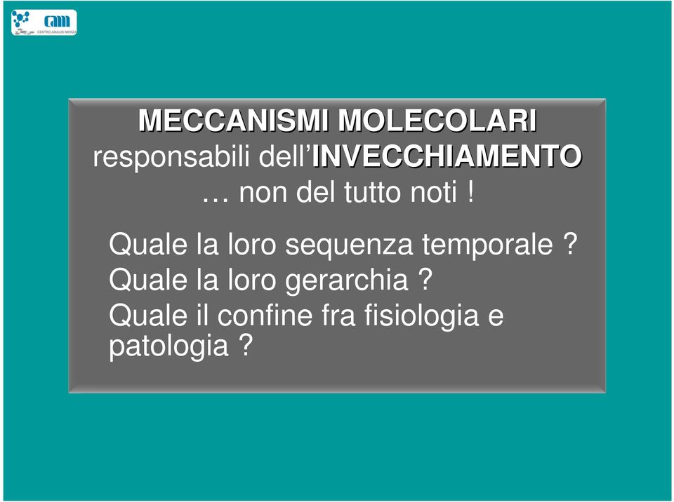 Quale la loro sequenza temporale?