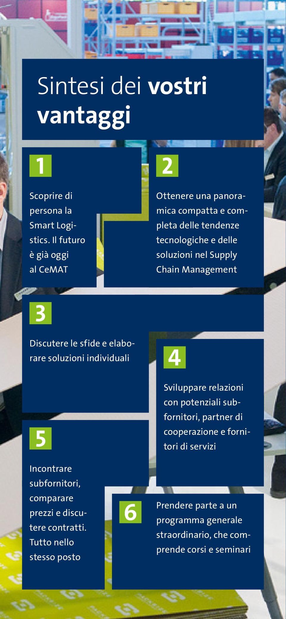 Chain Management 3 Discutere le sfide e elaborare soluzioni individuali 5 4 Sviluppare relazioni con potenziali subfornitori, partner di