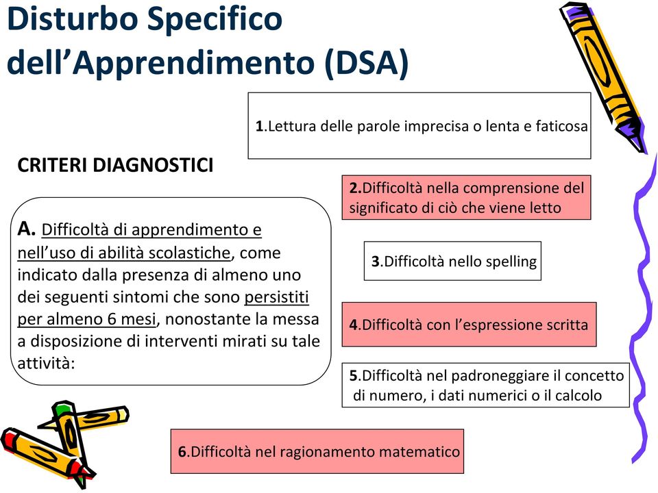 persistiti per almeno 6 mesi, nonostante la messa a disposizione di interventi mirati su tale attività: 2.