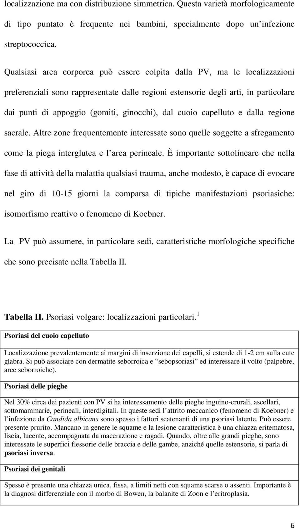 ginocchi), dal cuoio capelluto e dalla regione sacrale. Altre zone frequentemente interessate sono quelle soggette a sfregamento come la piega interglutea e l area perineale.