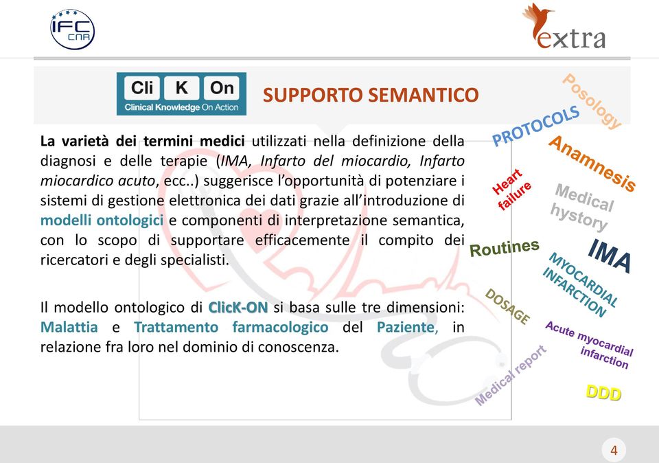 .) suggerisce l opportunità di potenziare i sistemi di gestione elettronica dei dati grazie all introduzione di modelli ontologici e componenti di