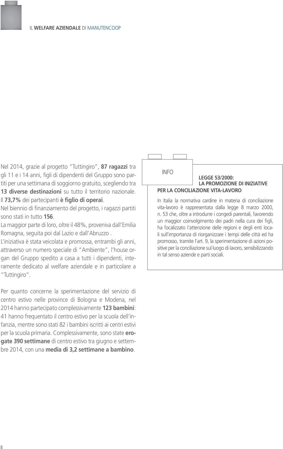 Nel biennio di finanziamento del progetto, i ragazzi partiti sono stati in tutto 156. La maggior parte di loro, oltre il 48%, proveniva dall Emilia Romagna, seguita poi dal Lazio e dall Abruzzo.