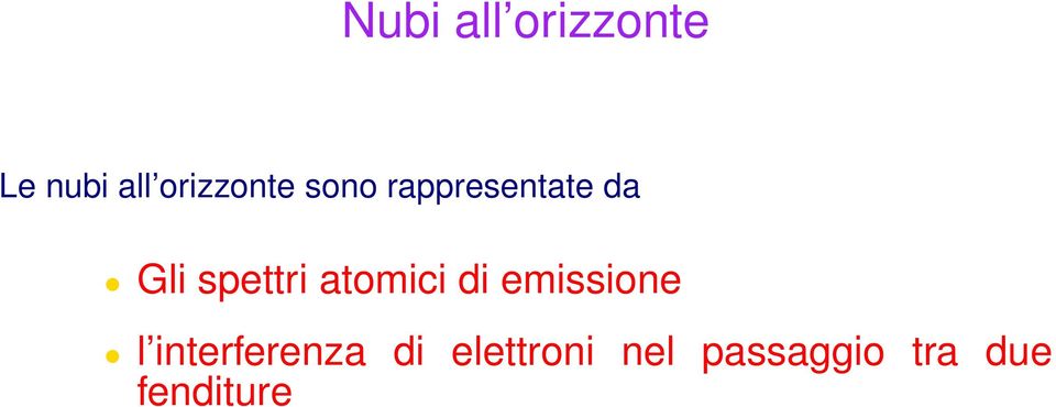 spettri atomici di emissione l