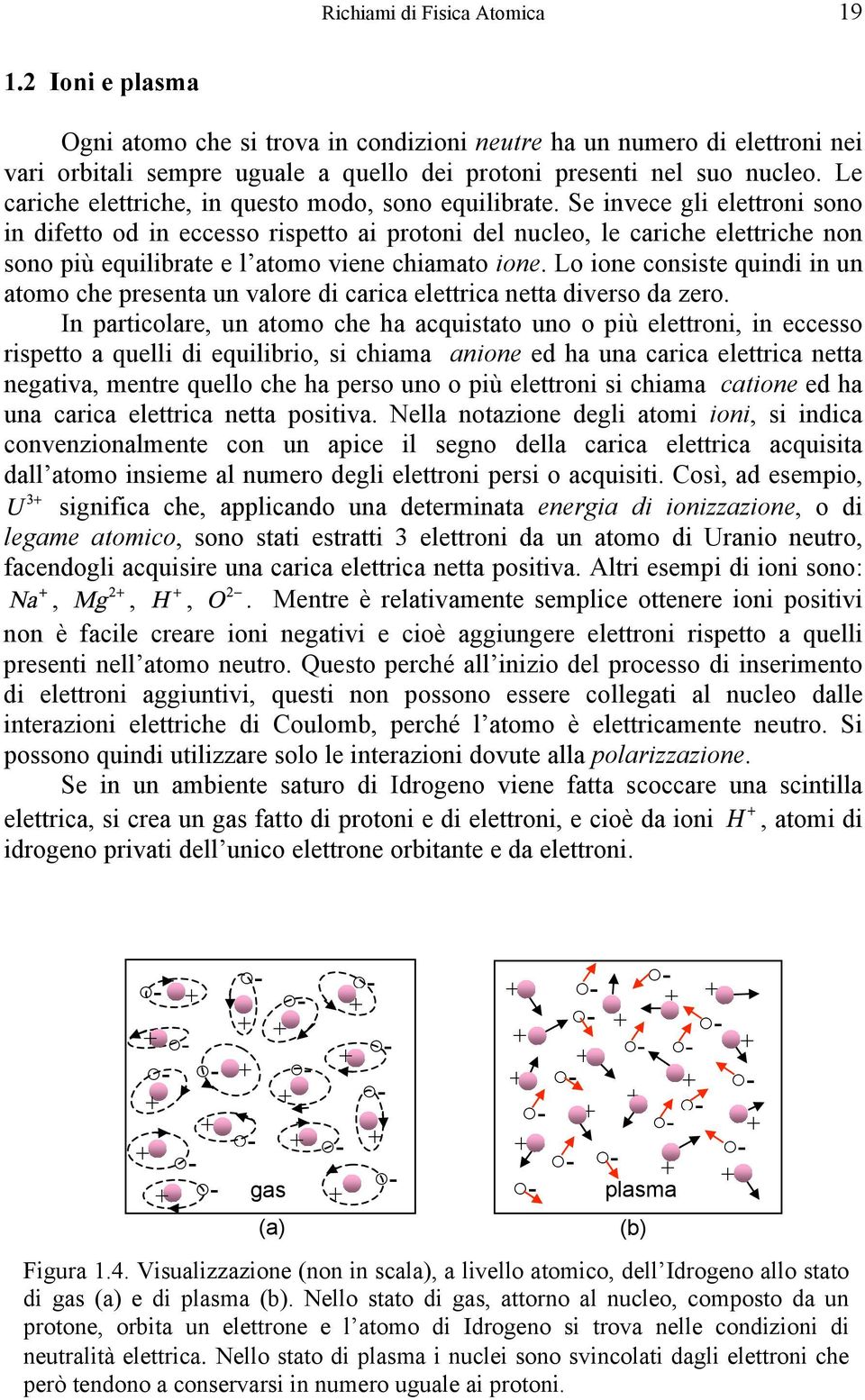 Se invece gli elettroni sono in difetto od in eccesso rispetto ai protoni del nucleo, le cariche elettriche non sono più equilibrate e l atomo viene chiamato ione.