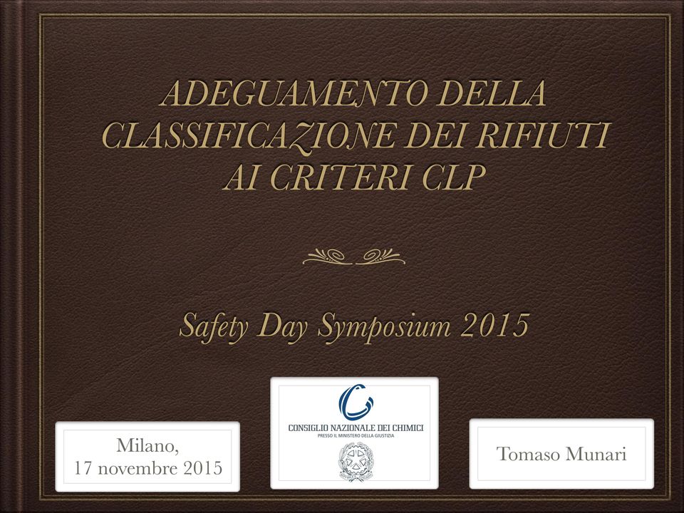 CRITERI CLP Safety Day