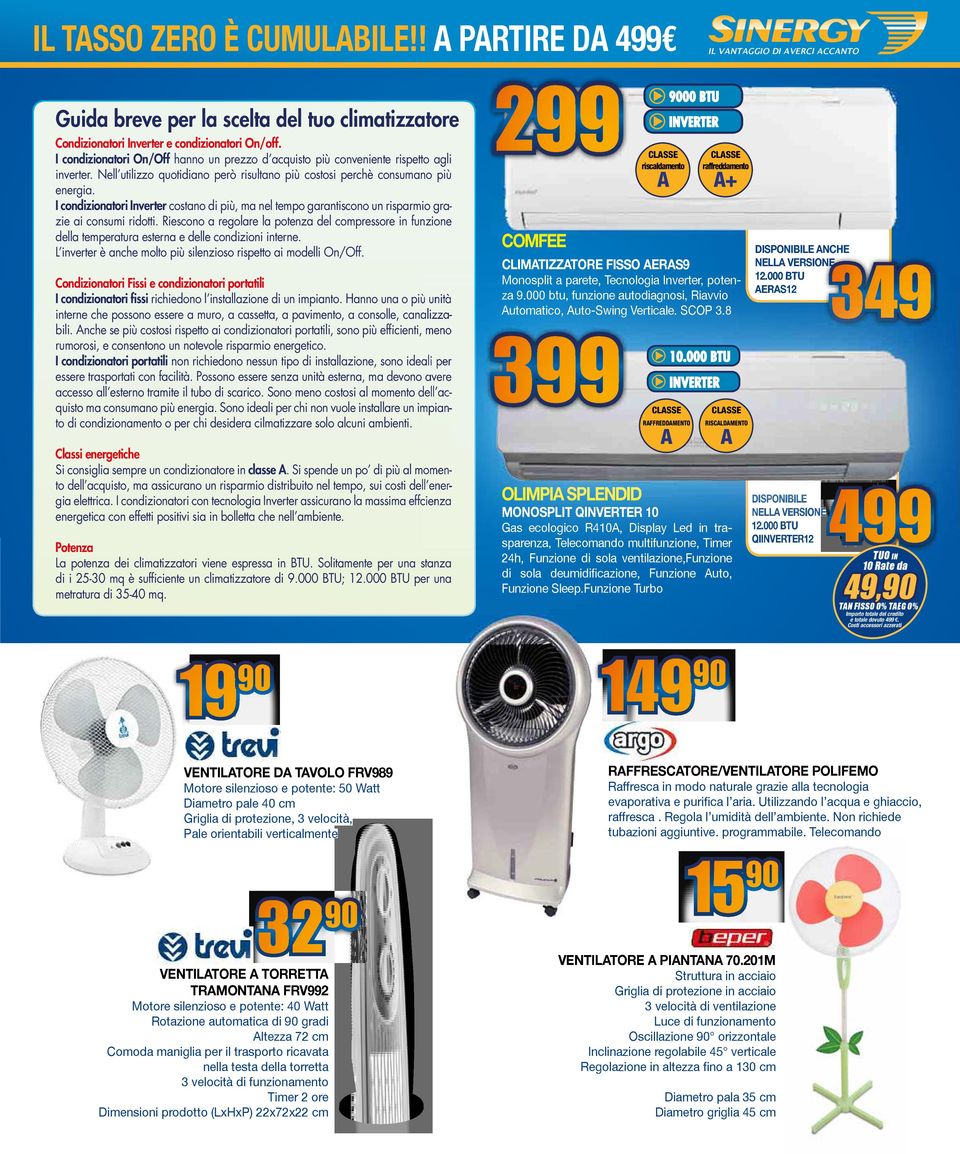 I condizionatori Inverter costano di più, ma nel tempo garantiscono un risparmio grazie ai consumi ridotti.